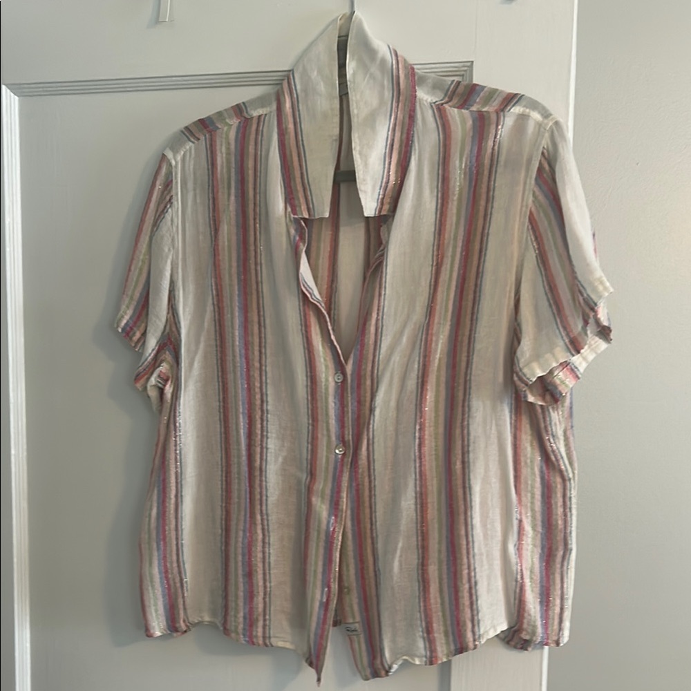 Rails Multicolor Striped Linen Shirt